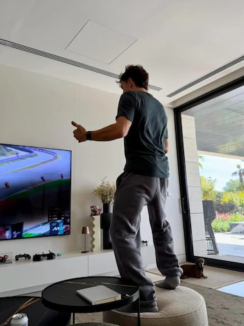 Marc Márquez en su casa en La Finca, Madrid (INSTAGRAM).