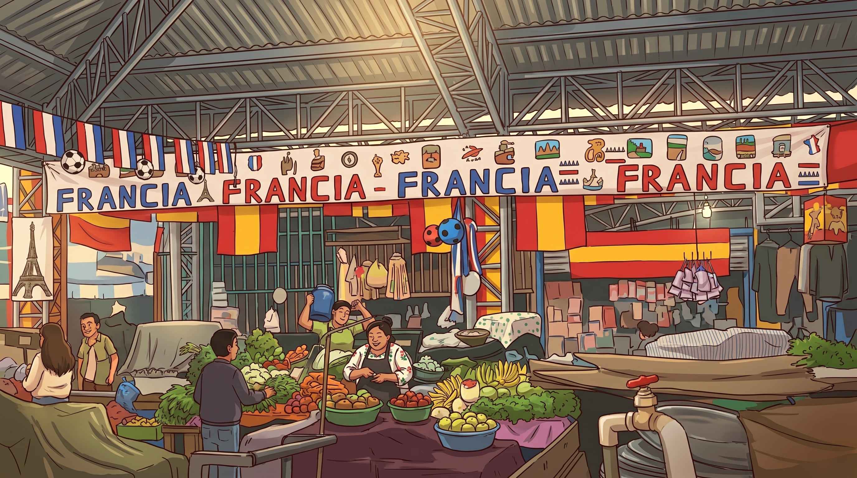 La previa del Mundial 2026 convirtió a El Salvador en un punto de encuentro con banderas, pantallas y artículos deportivos en mercados, hogares y espacios públicos. (Imagen Ilustrativa Infobae)