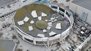 Vista desde drone del techo