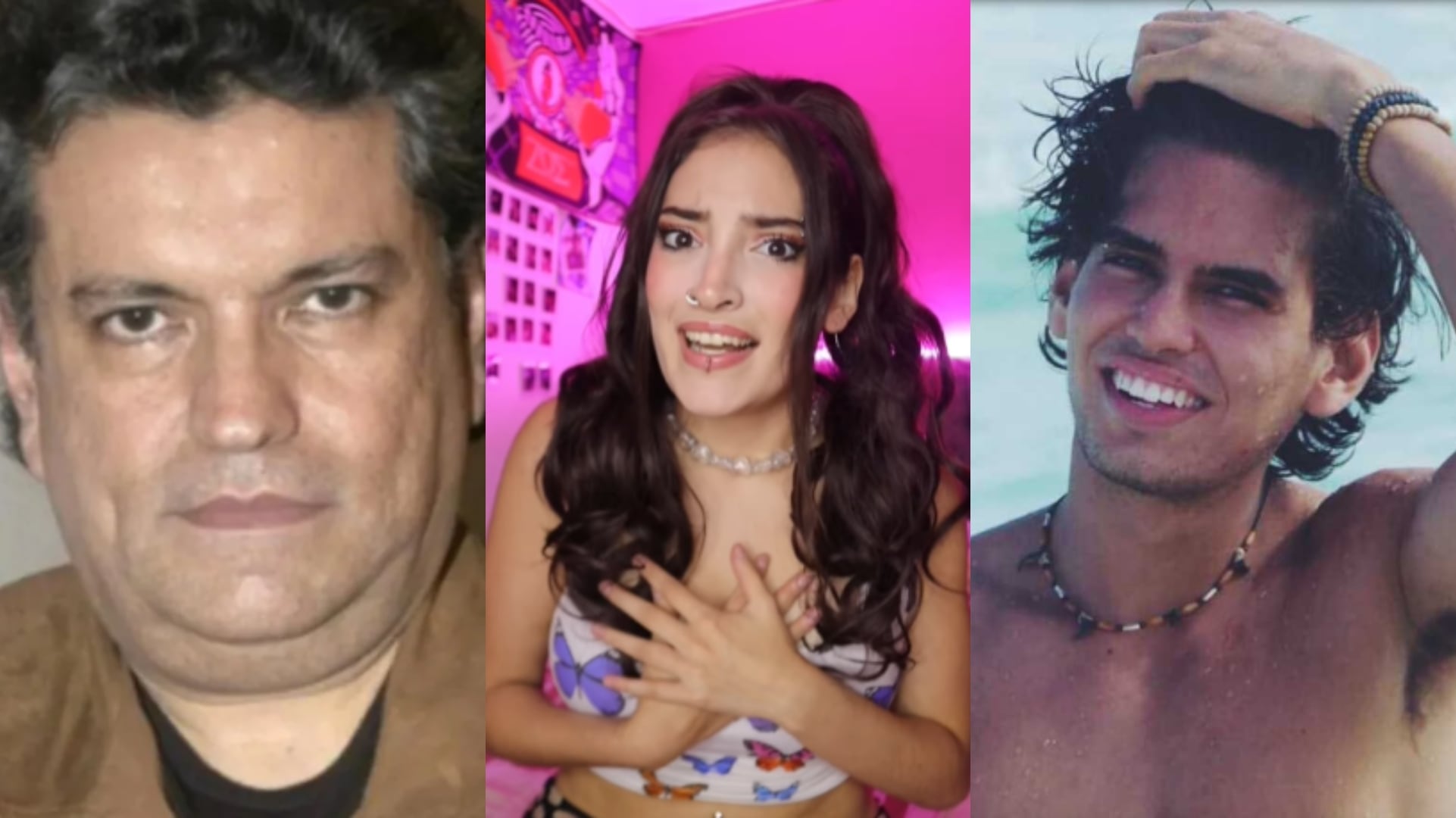 Sergio Andrade, Valentina de la Cuesta y Milton (Archivo/Instagram)