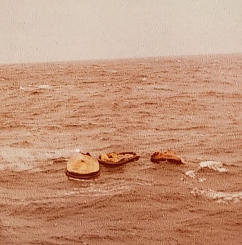 Rescate náufragos Crucero Belgrano