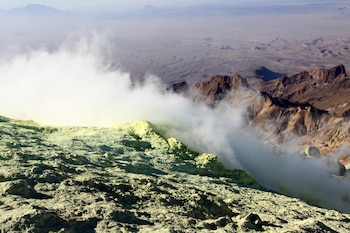El volcán de Taftán en