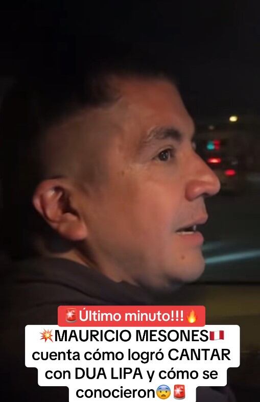 Mauricio Mesones viajó a Chile para preparar su presentación con Dua Lipa y revela contenido inédito. Infobae Perú / Captura: TikTok