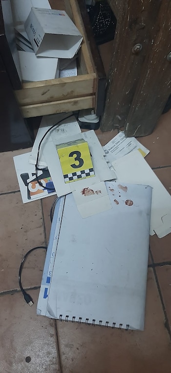 Manchas de sangre en la