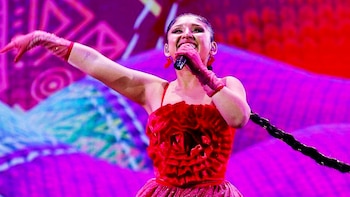 Milena Warthon llegó al Festival