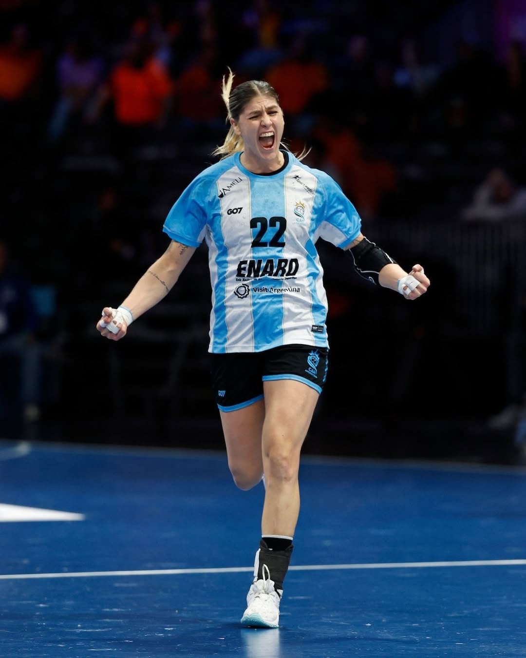 Elke Karsten, una de las figuras de Argentina (@cahandball)