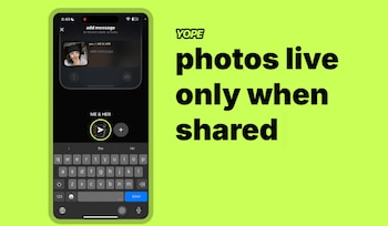 La app permite compartir fotos