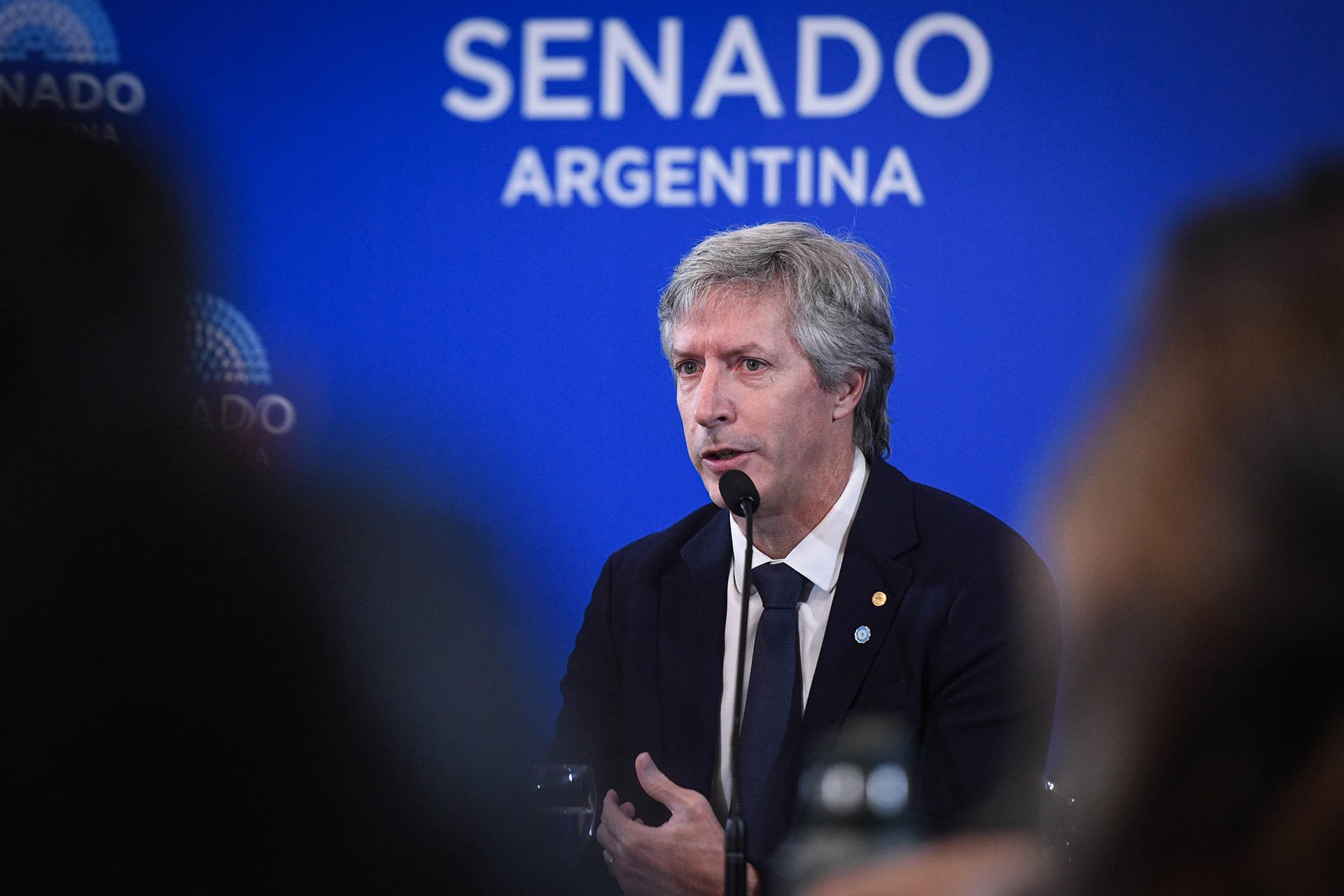 Santiago Bausili afirmó en el Senado que los movimientos del oro del BCRA están documentados, registrados y auditados. (Charly Diaz Azcue / Comunicación Senado)