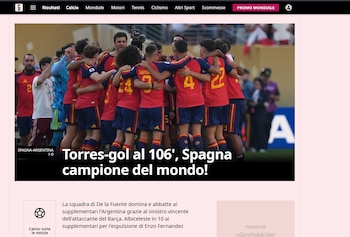 Cómo vivió la final el medio italiano