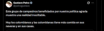 Gustavo Petro destacó la política