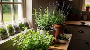 Las plantas aromáticas ofrecen una