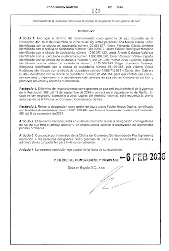 Alguns dos gestores de