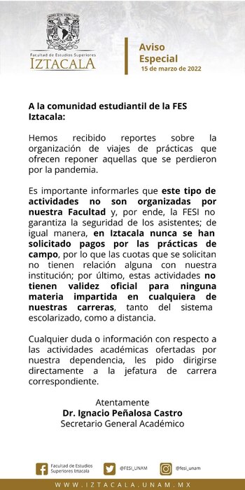 (Foto: FES Iztacala)