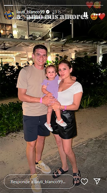 Lautaro Blanco, junto a su