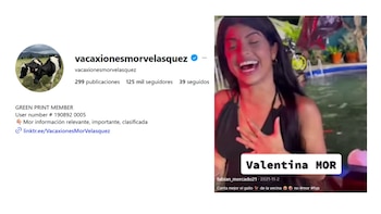 Valentina Mor Velásquez alcanzó la fama en 2021 al punto que Feid llamó una de sus cuentas inspirado en las famosas palabras de la 'influencer' - crédito redes sociales / Instagram