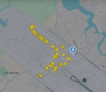 En la aplicación Flightradar24 se