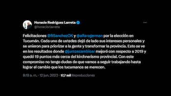 Larreta felicitó a los suyos