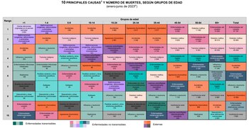 Causas de muerte de acuerdo