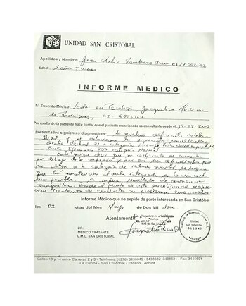 El joven Nahir fue diagnosticado