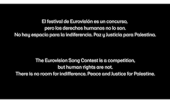 RTVE emite un mensaje contra la UER antes de la final de Eurovisión 2026 (RTVE).