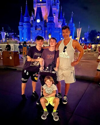 Florencia Peña y la familia