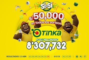 La Tinka resultados HOY domingo 12 de abril: lista completa de números ganadores. Captura: América Televisión.