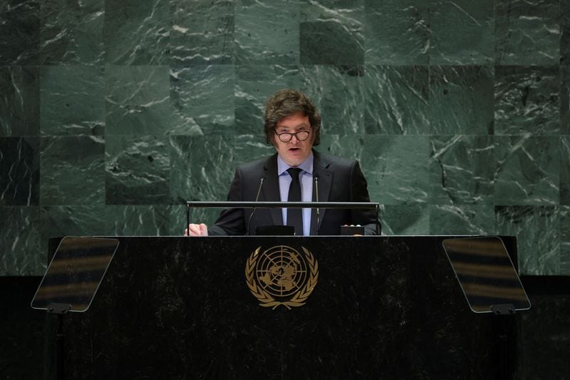 Milei volverá a hablar esta semana en la ONU con el tema Malvinas en el centro de la escena. Foto: REUTERS