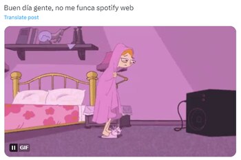 La aplicación presentó una caída