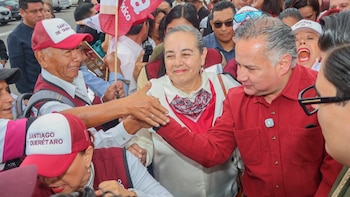 “Acompaño a la presidenta como ciudadano”, dice el aspirante a la gubernatura de Querétaro. (X/@SNietoCastillo)