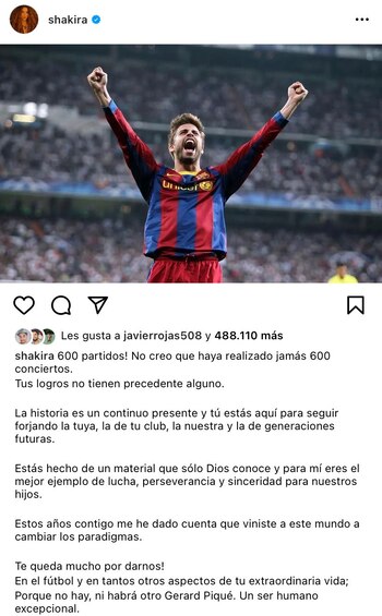 Las emotivas palabras que dedicó