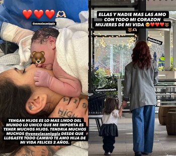 La pareja compartió imágenes inéditas