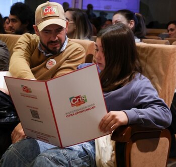 Isabel y su padre, Dani