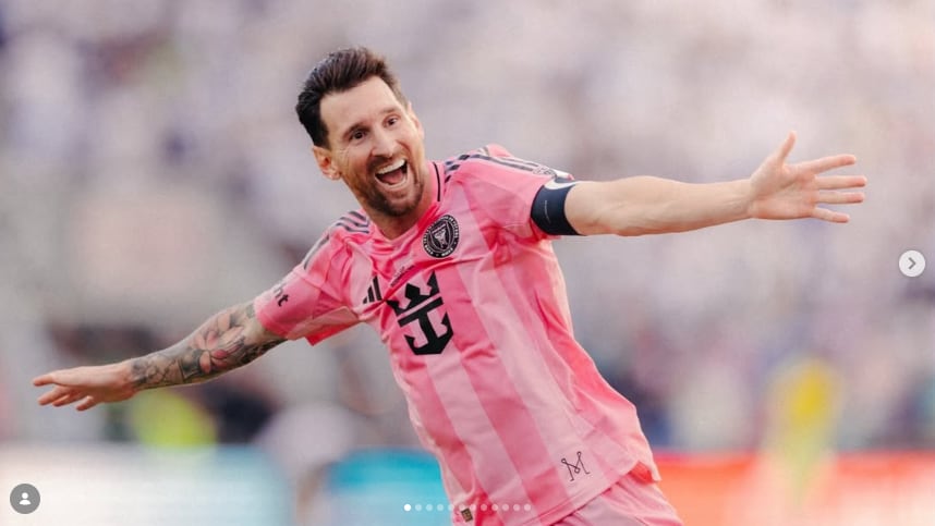Andrea Vílchez se convirtió en la primera fotógrafa deportiva nicaragüense acreditada de forma independiente para cubrir una Copa del Mundo y ha podido fotografiar figuras como Lionel Messi. Foto retomada de redes sociales.