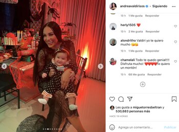 Fotografía tomada de Instagram @andreavaldirisos