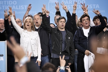Acto por el 17 de octubre, Día de la Lealtad, encabezado por Axel Kicillof en La Matanza junto a Verónica Magario y Fernando Espinoza