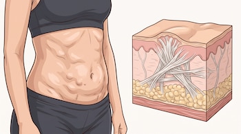 La fibrosis puede aparecer como tejido cicatricial interno después de una cirugía o lesión - crédito Visuales IA Infobae