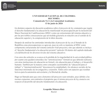 Leopoldo Múnera se refirió a