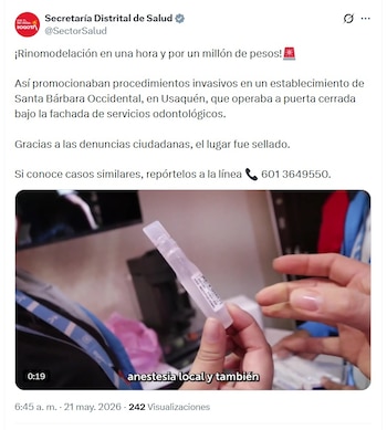 crédito @SectorSalud/X