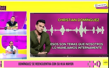 Christian Domínguez se pronunció sobre