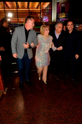 Mirtha Legrand destacó el legado del Indio Solari al ser consultada por la prensa en su salida al teatro