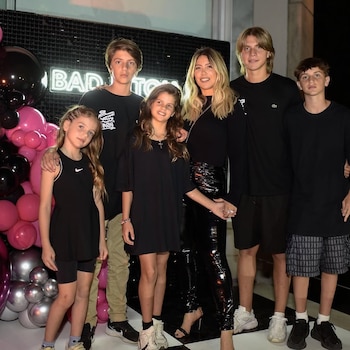 Wanda Nara posó junto a sus hijos (Foto: Instagram)