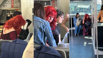 Layda Sansores fue captada viajando en primera clase rumbo a Madrid España. (Fotos: X/@vampipe)