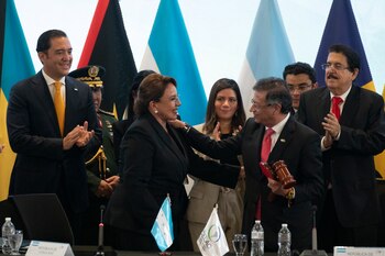 La presidenta de Honduras, Xiomara