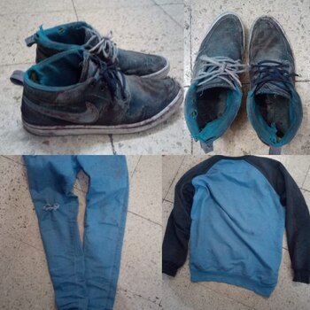 La ropa ensangrentada que le