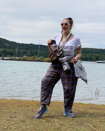 Connie Ansaldi hace un año