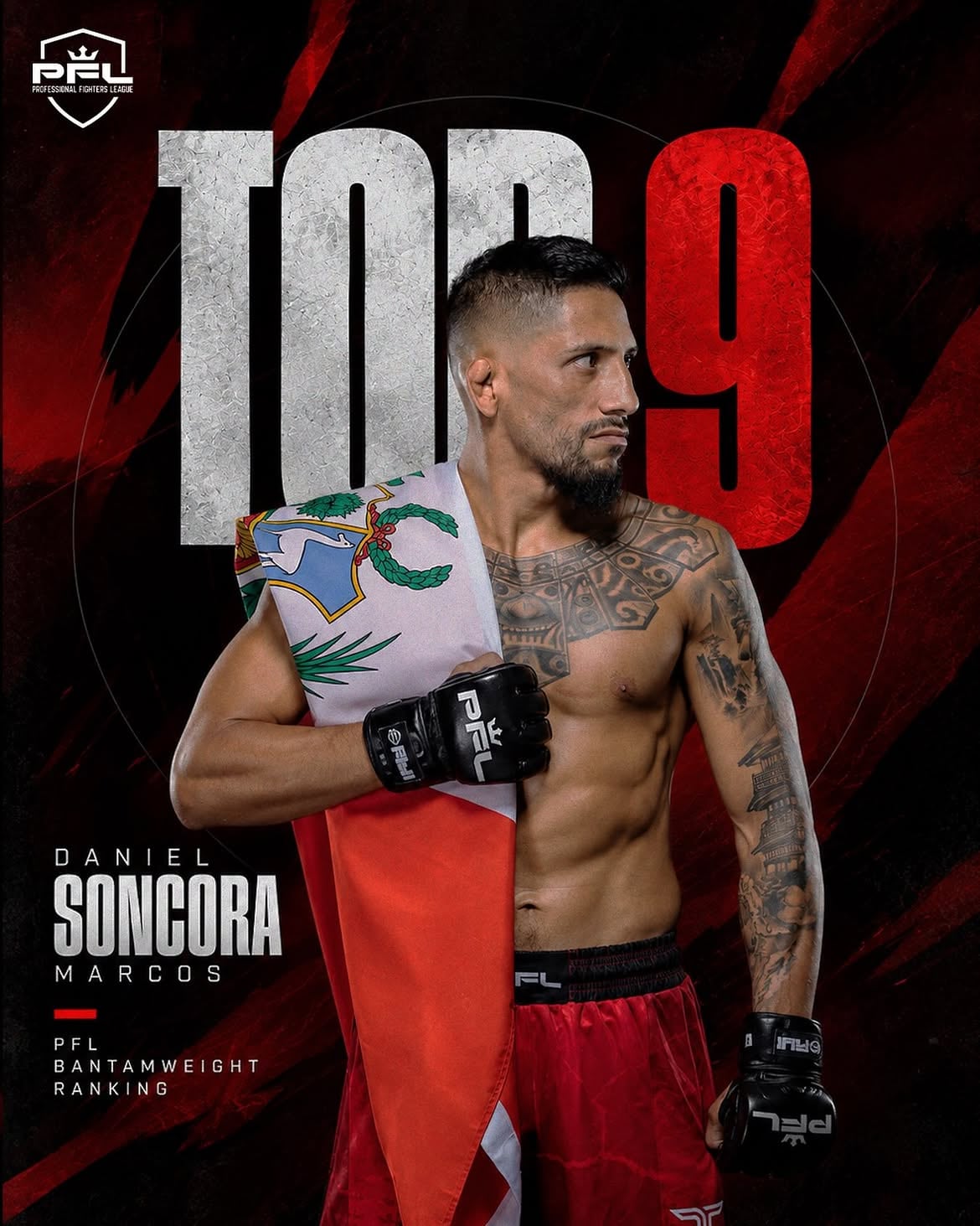 Daniel Marcos es Top 10 de la PFL tras su primera victoria. Crédito: Instagram Daniel Marcos.