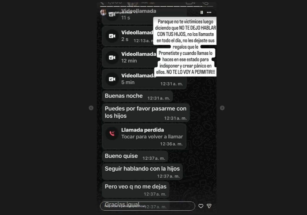 Pamela López acusa a Christian Cueva de insultar a sus hijos en llamada: “No te lo voy a permitir”. Infobae Perú / Captura: IG