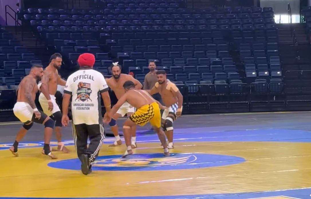 La organización del torneo de kabaddi en Stockton se vio amenazada por el accionar de bandas criminales, obligando a extremar medidas de seguridad para garantizar la participación de los deportistas (Punjab Mail USA TV Channel)