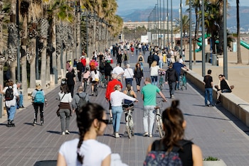 Vista general de la playa