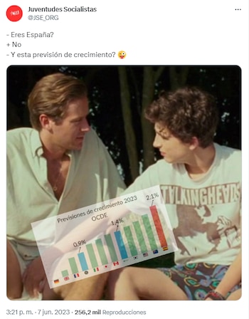 Meme de las Juventudes Socialistas.